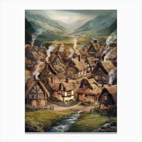 Viking Village Canvas Print