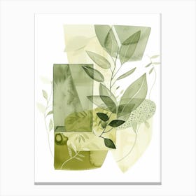 Green Leaves 1 Canvas Print