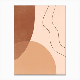 Abstract Neutral Shapes Canvas Print