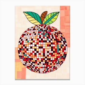 Mosaic Peach Canvas Print