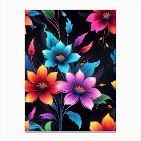 Seamless Floral Pattern Canvas Print