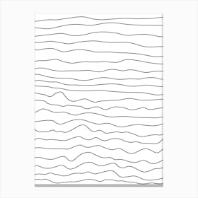 Wavy Lines 26 Canvas Print