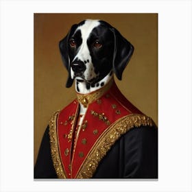 Dalmatian Renaissance Portrait Oil Painting Canvas Print