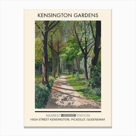 Kensington Gardens London Parks Garden 5 Canvas Print
