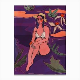 Violet Sunset Canvas Print
