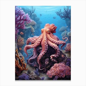 Curious Octopus 2 Canvas Print