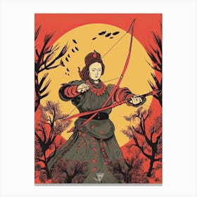 Samurai Illustration 3 Canvas Print