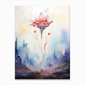 Watercolor Flower Canvas Print