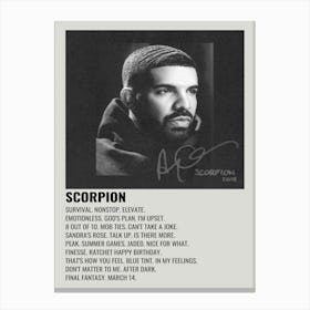 Ofitin Drake Poster Scorpion Album Cover Poster Canvas Print