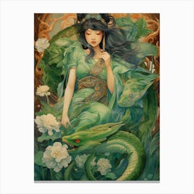 Jade Empress Canvas Print
