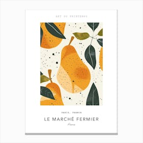 Pears Le Marche Fermier Poster 3 Canvas Print