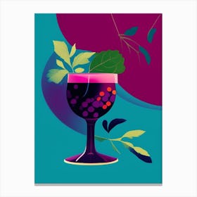 Bramble Pop Matisse Cocktail Poster Canvas Print