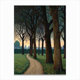 William Morris Path Through The Trees Canvas Print