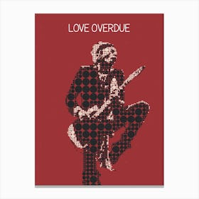 Love Overdue Keith Richards Canvas Print