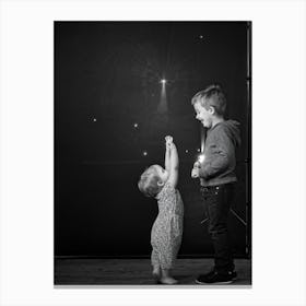 A Young Child Beams With Unbridled Joy The Light Twinkling In Their Eyes As They Occupy The Heart O (2) Canvas Print