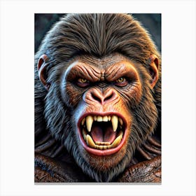 Ape Face Canvas Print