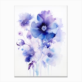 Watercolor Flowers 9 Canvas Print