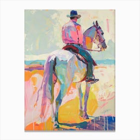 Neon Cowboy Painting 1 Canvas Print