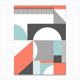 Geometric Abstract Arches Canvas Print