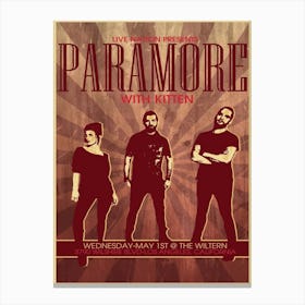 Paramore Canvas Print