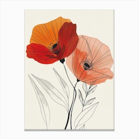 Poppies 28 Canvas Print