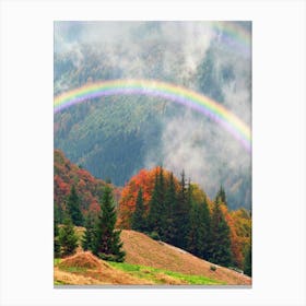 Rainbow In The Mountains 3 Canvas Print