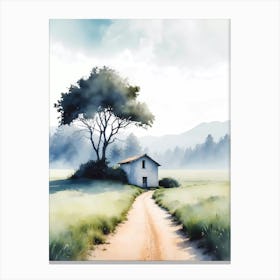 House In The Countryside 1 Canvas Print