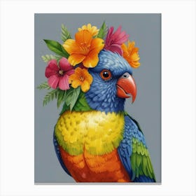 Colorful Parrot 1 Canvas Print