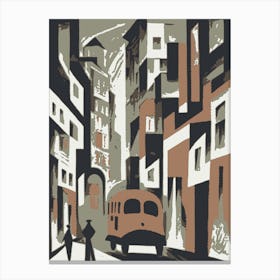 Abstract City Street 3 Canvas Print
