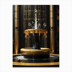 Deco Fountain Canvas Print