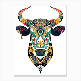 Bull Head 3 Canvas Print