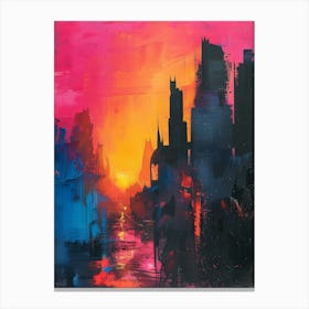 Sunset Cityscape 1 Canvas Print