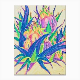 Dragonfruit 1 Vintage Sketch Fruit Canvas Print