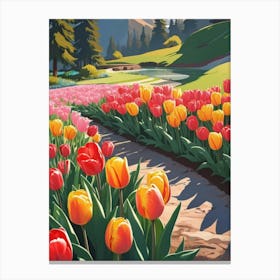 Tulip Field 6 Canvas Print