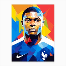 France Soccer Player 1 Canvas Print
