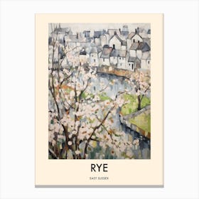 Rye (East Sussex) Painting 4 Travel Poster Canvas Print