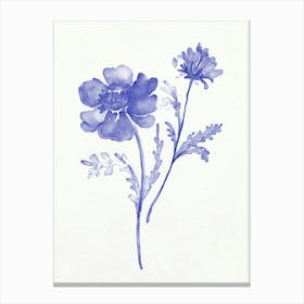 Blue Flowers 10 Canvas Print