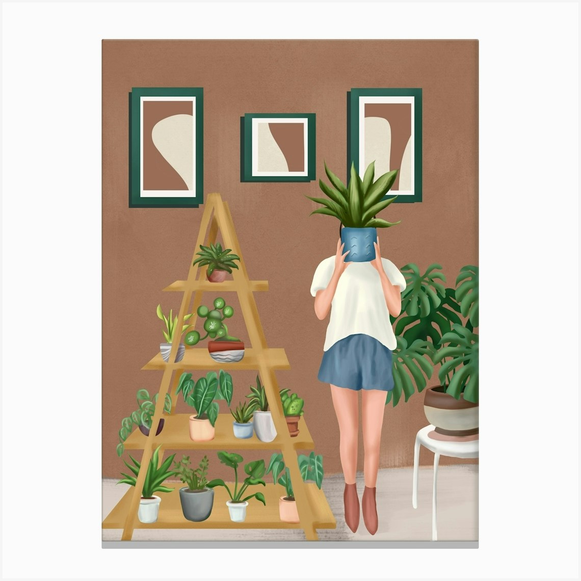 Wooden floors, walls and window sills 1 Canvas Print by City Art