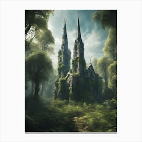 Church In The Woods 3 Canvas Print