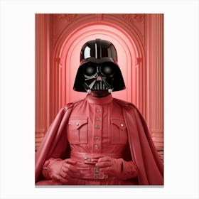 Darth Vader In Wes Anderson Style 29 Canvas Print