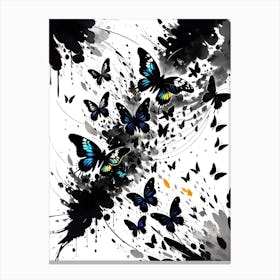 Butterfly Splatter 2 Canvas Print