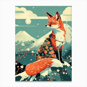 Fox In The Snow 1 Canvas Print