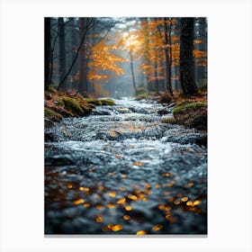 Sunrise In The Forest Canvas Print