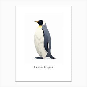Emperor Penguin Kids Animal Poster Canvas Print