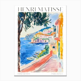 Matisse Print Coastal Poster Eclectic Maximalist Trendy Decor Canvas Print