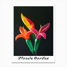 Bright Inflatable Flowers Poster Heliconia 1 Canvas Print