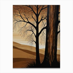 Sunset Trees Canvas Print