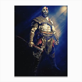 Light Of Heroes ― Kratos Game God Of War 1 Canvas Print