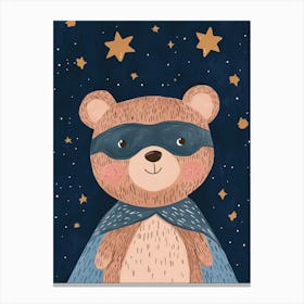 Superhero Teddy Bear Canvas Print