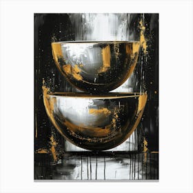 Gold Bowls Canvas Print